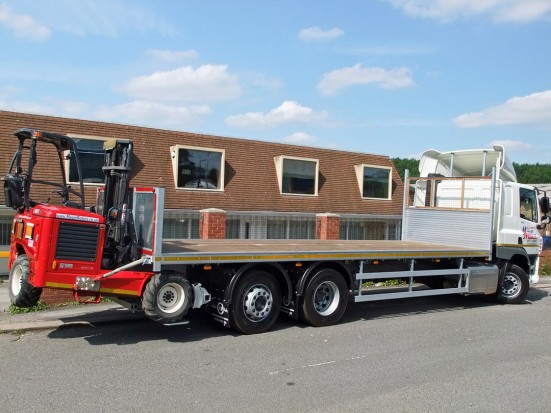 26 tonne Moffett Flatbed Sleeper Cab Rental 11