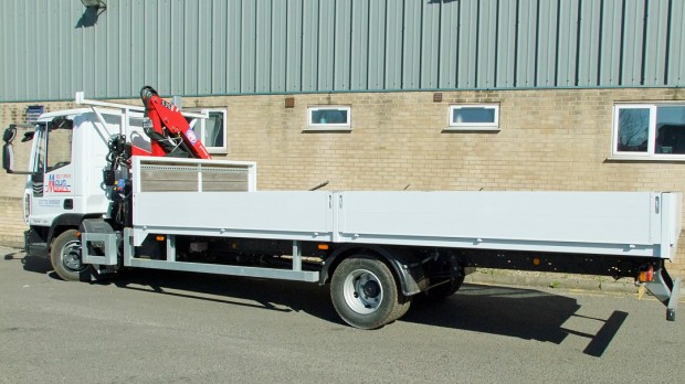 7-5 tonne Crane Lorry Hire Front Mount Loader Rental 05