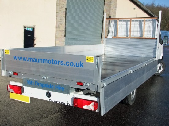 VW Crafter 16 foot Dropside Rental 16