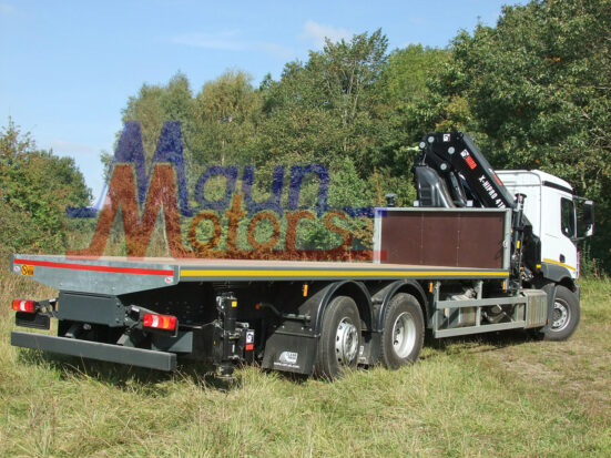 Mercedes Actros 26t Hiab Crane Front Mount Flatbed Hire 08 Watermark